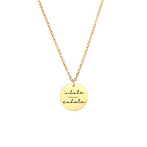 Colgante Halo Acero Inoxidable Dorado