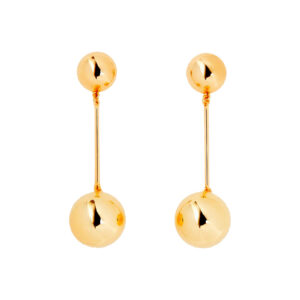 Pendientes Largos Aura Acero Inoxidable Dorado