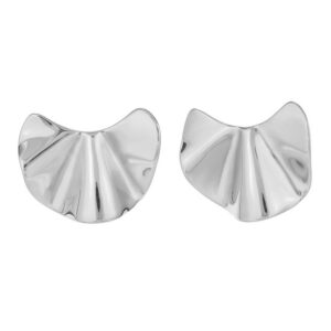 Pendientes Éventail Acero Inoxidable Plateado