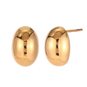 Pendientes Gota Acero Inoxidable Dorado