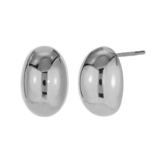 Pendientes Gota Acero Inoxidable Plateado