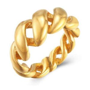 Anillo Éclat - Acero dorado